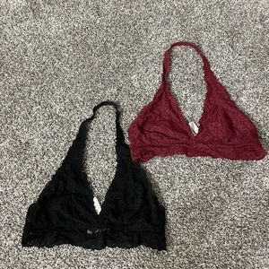 Pink Halter Bralettes